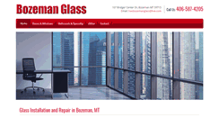 Desktop Screenshot of bozemanglass.com